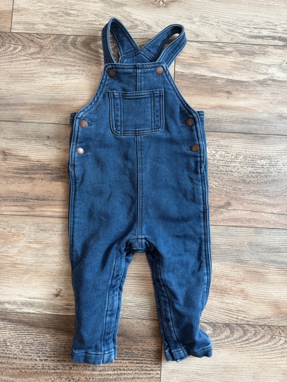 Joe Fresh Baby Denim Overalls 18–24 Months Dark Blue Crossback Toddler